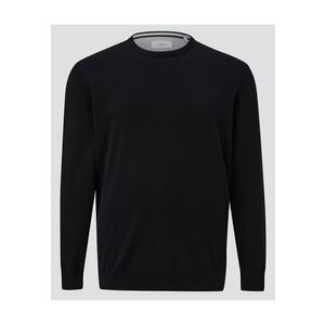 Big Sizes Pulover barbati big sizes - cu decolteu la baza gatului - Negru - imagine