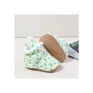 Cizmulite albe cu imprimeu verde si galben - Multicolor imagine