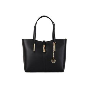 Geanta shopper de piele Como - Negru imagine
