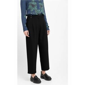Pantaloni dama Comfort Fit - material flexibil - talie inalta - R-Isuma - negru - Negru imagine