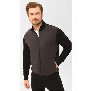 Bluza de trening cu fermoar B-Nars pentru barbati - din bumbac - negru imagine