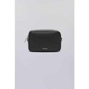 Geanta crossbody din piele cu logo discret - Negru imagine