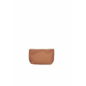 Geanta crossbody de piele cu aspect texturat - Maro deschis imagine