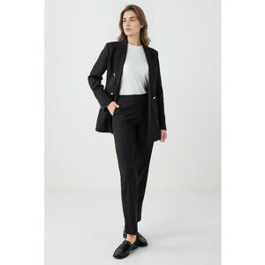 Pantalomi slim fit cu talie elastic - Negru imagine