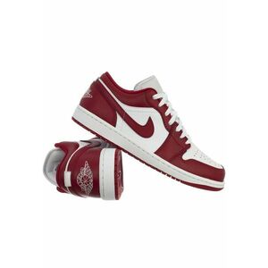 Pantofi sport dama 553558 - Alb/Rosu - Piele naturala/Sintetic imagine