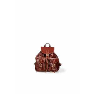 Rucsac de piele cu bareta ajustabila - Maro imagine