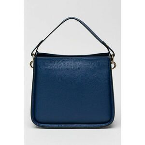 Geanta crossbody de piele - Albastru inchis imagine