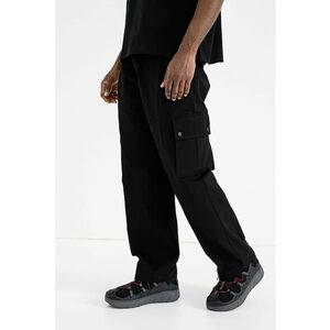 Pantaloni cargo din bumbac Graysen - Negru imagine