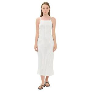 Rochie midi - Alb - Poliester/Elastan imagine