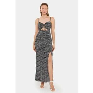 Rochie maxi - Negru - Viscoza imagine