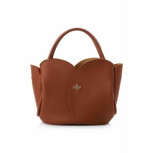 Geanta cu aspect granulat - Maro scortisoara - 21 x 29 x 15 CM imagine