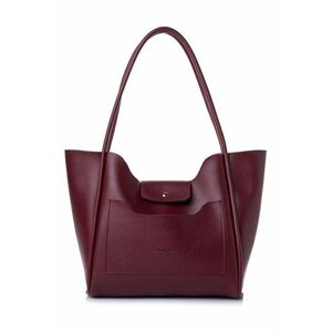 Geanta shopper din piele ecologica - Visiniu imagine