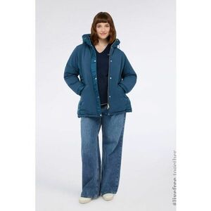 Geaca cu model uni - Albastru inchis imagine