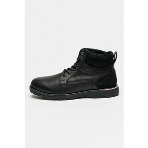Ghete de piele si piele intoarsa Corporate - Negru imagine