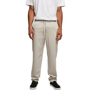 Pantaloni relaxed fit cu snur de ajustare - Gri deschis imagine