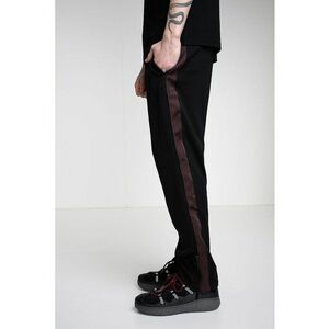 Pantaloni relaxed fit de trening Dolos - Negru/Violet imagine