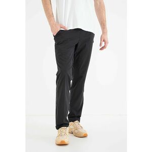 Pantaloni de trening cu croiala regular-fit si slituri laterale cu fermoar Active Move - Negru imagine
