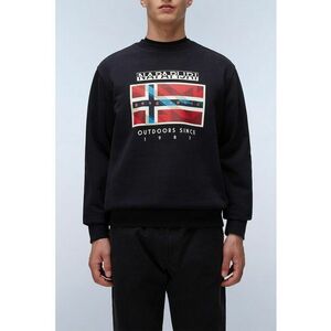 Bluza lejera de trening cu imprimeu si decolteu la baza gatului - Rosu/Negru imagine