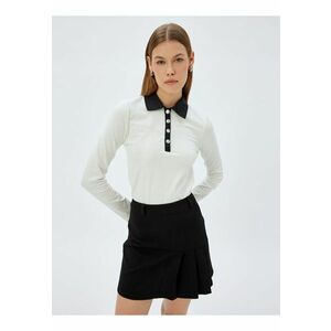 Bluza polo slim fit - Alb imagine