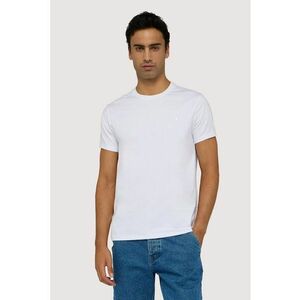 Tricou regular fit cu model uni - Alb optic imagine