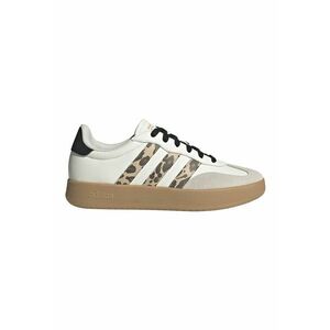Pantofi sport Barreda din piele ecologica cu garnituri din piele intoarsa - Alb/Maro/Gri deschis imagine