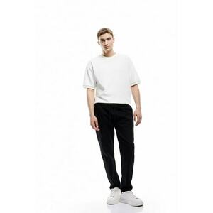 Pantaloni jogger conici - Negru imagine