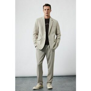 Pantaloni de trening relaxed fit - Bej imagine