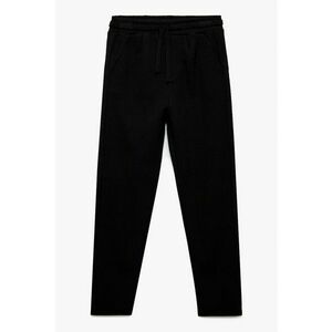 Pantaloni slim fit de trening cu snur - Negru imagine