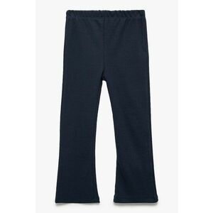 Pantaloni evazati cu banda elastica - Bleumarin imagine