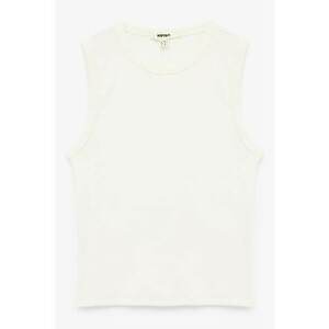 Top regular fit din bumbac imagine