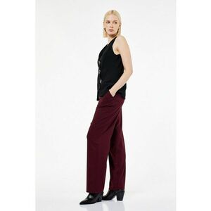 Pantaloni uni cu buzunare - Violet pruna imagine