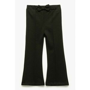 Pantaloni bootcut cu funda - Negru imagine