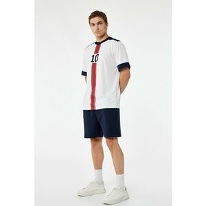 Pantaloni scurti de trening cu snur - Albastru ultramarin imagine