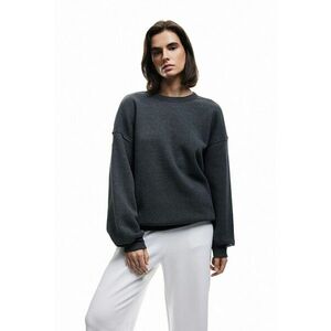 Bluza de trening cu maneci cazute - Negru imagine