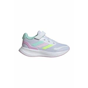 Pantofi sport Runfalcon 5 din plasa cu logo si velcro - Lila pal/Albastru glaciar/Verde lime imagine