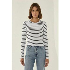 Bluza dama - Top Slim Fit - Alb - Bumbac imagine