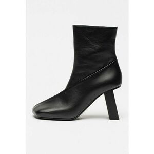 Botine din piele Elodie - Negru imagine
