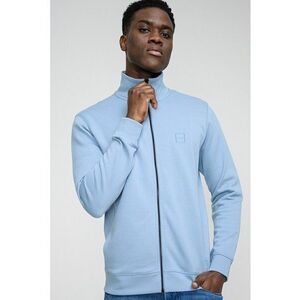 Bluza de trening cu fermoar si aplicatie logo discreta Zestart - Albastru lavanda imagine