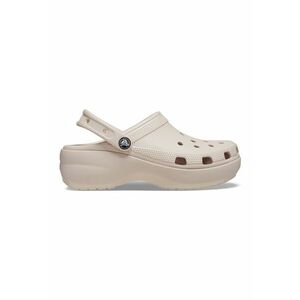 Saboti slingback cu model perforat si talpa flatform - Roz pal imagine