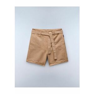 Pantaloni scurti din amestec de in - imagine