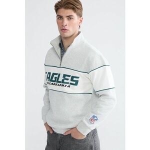Bluza de trenin cu imprimeu Philadelphia Eagles - Gri deschis/Alb murdar imagine