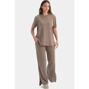 Pantaloni de pijama din amestec de lyocell - Maro deschis imagine