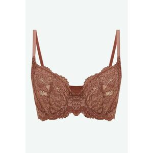 Sutien din dantela cu sustinere metalica - Caramel imagine