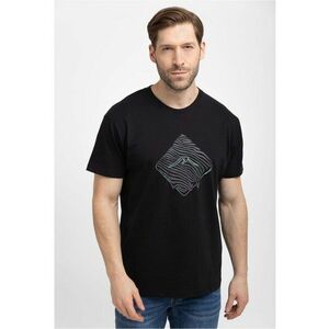 Tricou T-Liquid - confortabil - bumbac - negru - Negru Print imagine