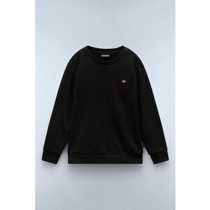 Bluza de trening din amestec de bumbac cu decolteu la baza gatului - Negru imagine