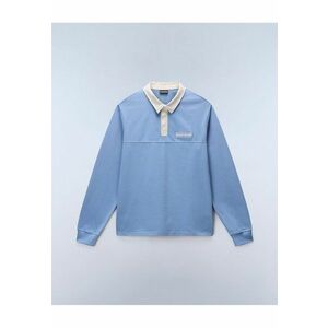 Bluza cu guler polo Mont Jersey - Albastru prafuit imagine