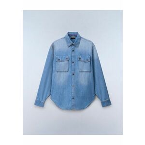 Camasa din denim Kiene - Albastru imagine