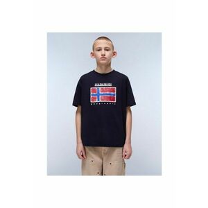 Tricou din bumbac Sella - Bleumarin imagine