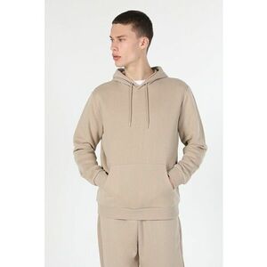 Hanorac regular fit cu buzunar kangaroo - Maro camel imagine