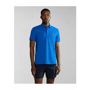 Tricou polo din bumbac cu detaliu logo Ebea imagine